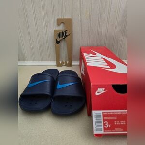 Unisex Youth Nike Blue Shower Slide Sandals